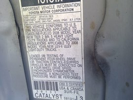 2008 TOYOTA, SEQUOIA, SILVER, SR5, AT, 2WD,    Z25128